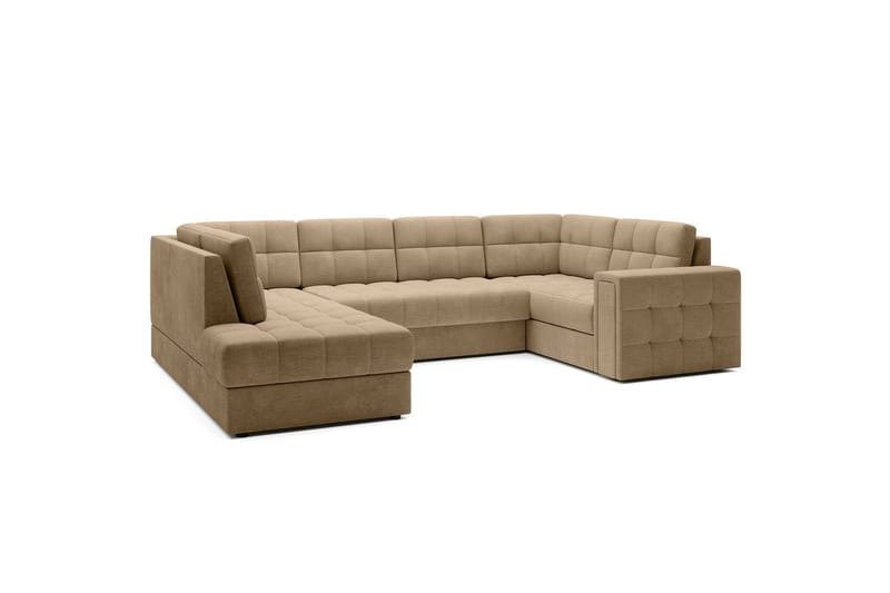 Sektionssoffa Eltap Blewett 299x198x82 cm - Monolith 09, Mörkbeige, Vänster - Möbler - Vardagsrum - Bäddsoffor - Hörnbäddsoffa