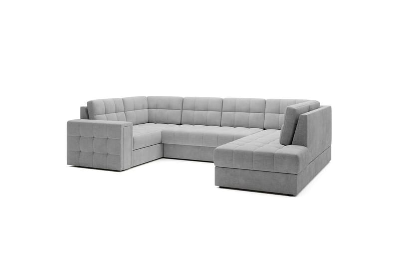 Sektionssoffa Eltap Blewett 299x198x82 cm - Monolith 84, Ljusgrå, Höger - Möbler - Vardagsrum - Bäddsoffor - Hörnbäddsoffa