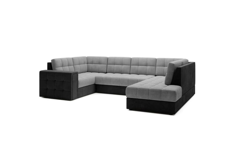 Sektionssoffa Eltap Blewett 299x198x82 cm - Monolith 84, Monolith 97, Ljusgrå, Mörkgrå, Höger - Möbler - Vardagsrum - Bäddsoffor - Hörnbäddsoffa