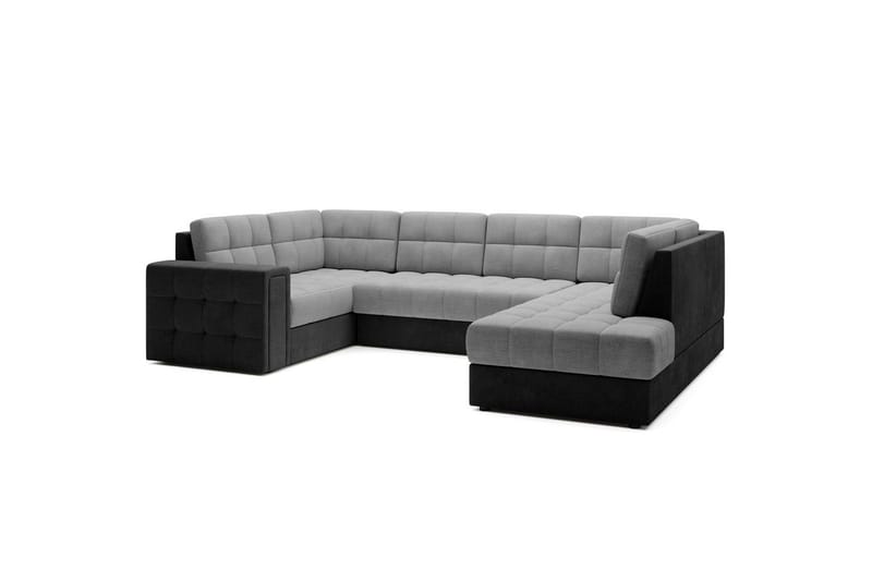 Sektionssoffa Eltap Blewett 299x198x82 cm - Monolith 84, Monolith 97, Ljusgrå, Mörkgrå, Höger - Möbler - Vardagsrum - Bäddsoffor - Hörnbäddsoffa