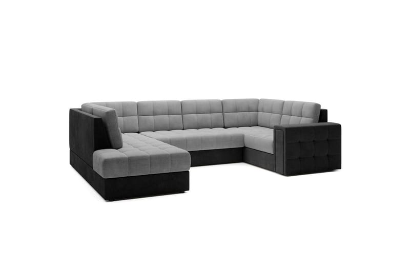 Sektionssoffa Eltap Blewett 299x198x82 cm - Monolith 84, Monolith 97, Ljusgrå, Mörkgrå, Vänster - Möbler - Vardagsrum - Bäddsoffor - Hörnbäddsoffa