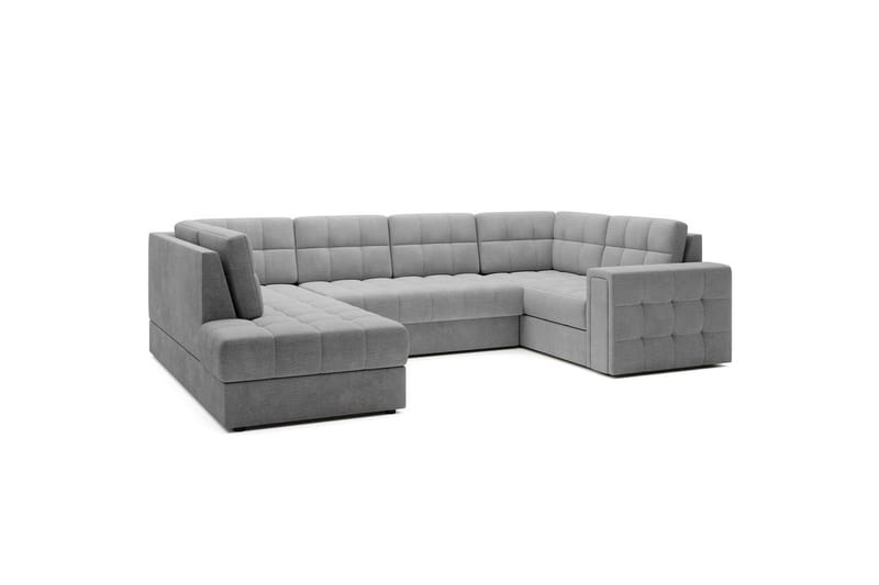 Sektionssoffa Eltap Blewett 299x198x82 cm - Monolith 85, Grå, Vänster - Möbler - Vardagsrum - Bäddsoffor - Hörnbäddsoffa