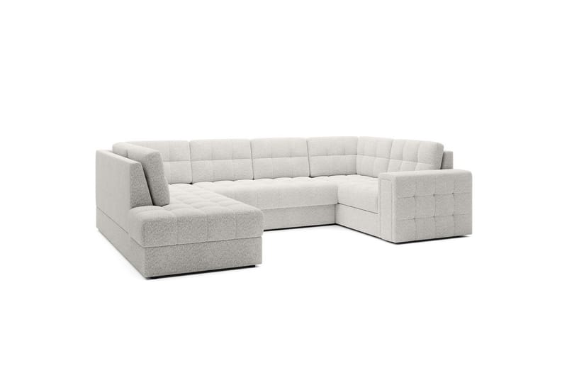 Sektionssoffa Eltap Blewett 299x198x82 cm - Royal 01, Vit, Vänster - Möbler - Vardagsrum - Bäddsoffor - Hörnbäddsoffa