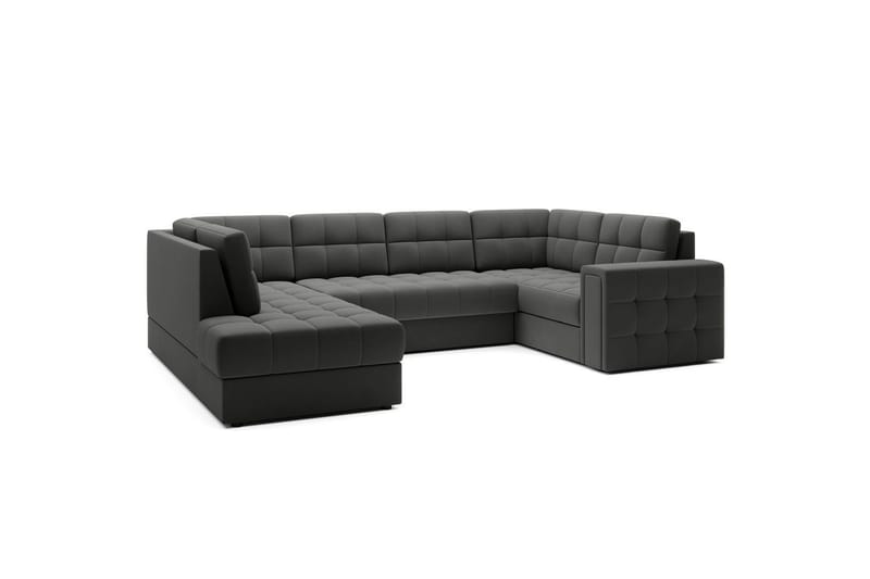 Sektionssoffa Eltap Blewett 299x198x82 cm - Sola 6, Mörkgrå, Vänster - Möbler - Vardagsrum - Bäddsoffor - Hörnbäddsoffa