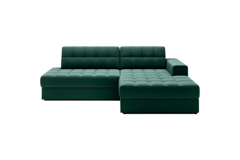 Sektionssoffa Eltap Blezalt 240x150x82 cm, Lukso 35, Grön, Höger