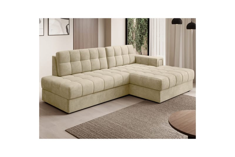 Sektionssoffa Eltap Blezalt 240x150x82 cm - Monolith 04, Beige, Höger - Möbler - Vardagsrum - Bäddsoffor