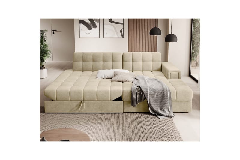Sektionssoffa Eltap Blezalt 240x150x82 cm - Monolith 04, Beige, Höger - Möbler - Vardagsrum - Bäddsoffor
