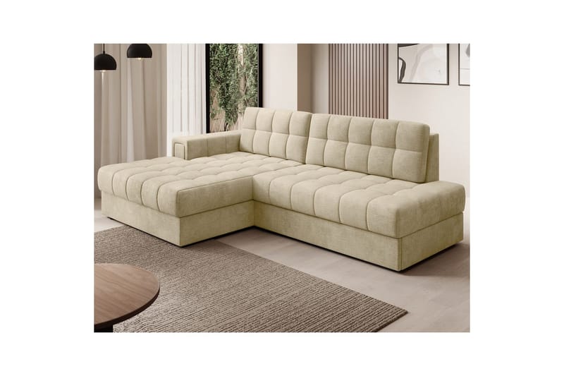 Sektionssoffa Eltap Blezalt 240x150x82 cm - Monolith 04, Beige, Vänster - Möbler - Vardagsrum - Bäddsoffor