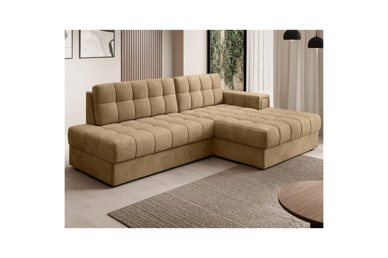 Sektionssoffa Eltap Blezalt 240x150x82 cm - Monolith 09, Mörkbeige, Höger - Möbler - Vardagsrum - Bäddsoffor