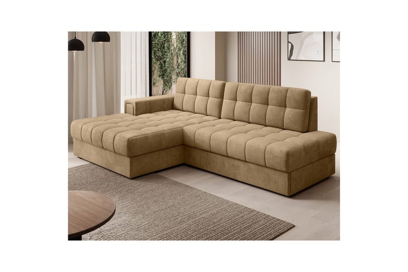 Sektionssoffa Eltap Blezalt 240x150x82 cm - Monolith 09, Mörkbeige, Vänster - Möbler - Vardagsrum - Bäddsoffor