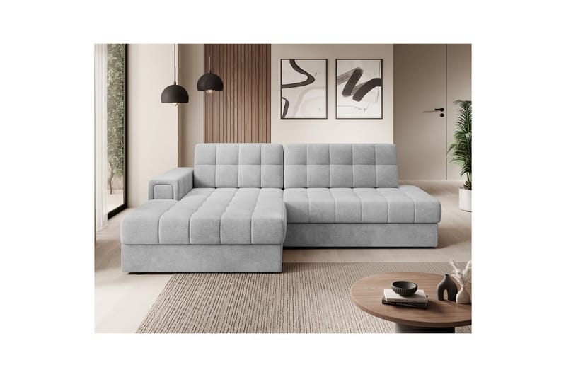 Sektionssoffa Eltap Blezalt 240x150x82 cm - Monolith 84, Ljusgrå, Vänster - Möbler - Vardagsrum - Bäddsoffor