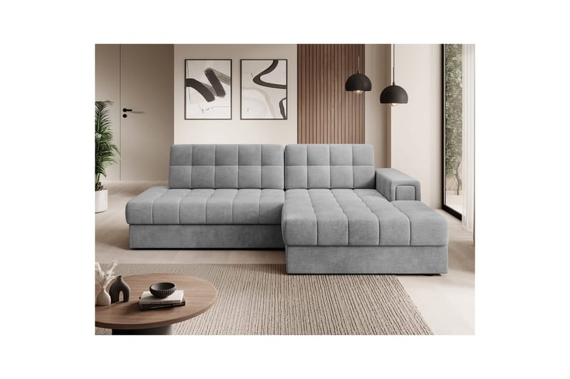 Sektionssoffa Eltap Blezalt 240x150x82 cm - Monolith 85, Grå, Höger - Möbler - Vardagsrum - Bäddsoffor