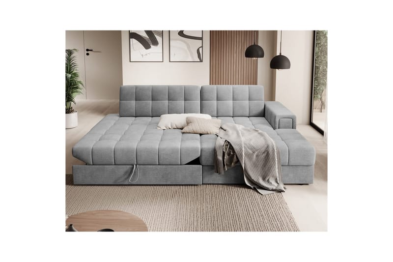 Sektionssoffa Eltap Blezalt 240x150x82 cm - Monolith 85, Grå, Höger - Möbler - Vardagsrum - Bäddsoffor