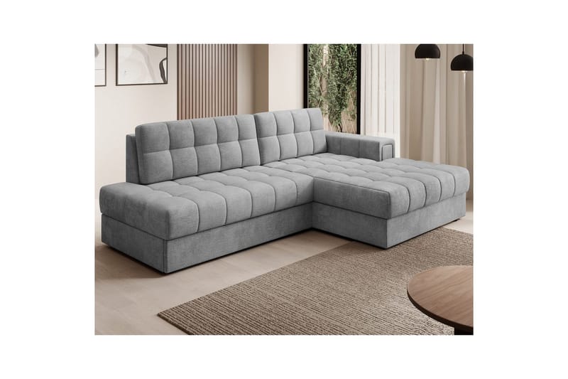 Sektionssoffa Eltap Blezalt 240x150x82 cm - Monolith 85, Grå, Höger - Möbler - Vardagsrum - Bäddsoffor