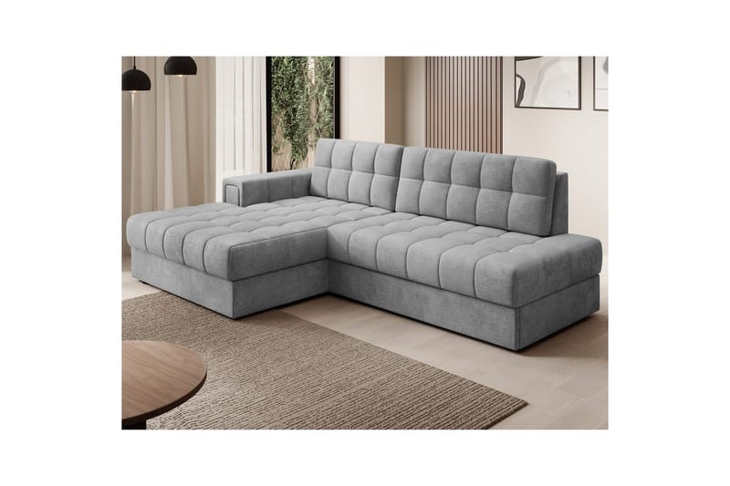 Sektionssoffa Eltap Blezalt 240x150x82 cm - Monolith 85, Grå, Vänster - Möbler - Vardagsrum - Bäddsoffor