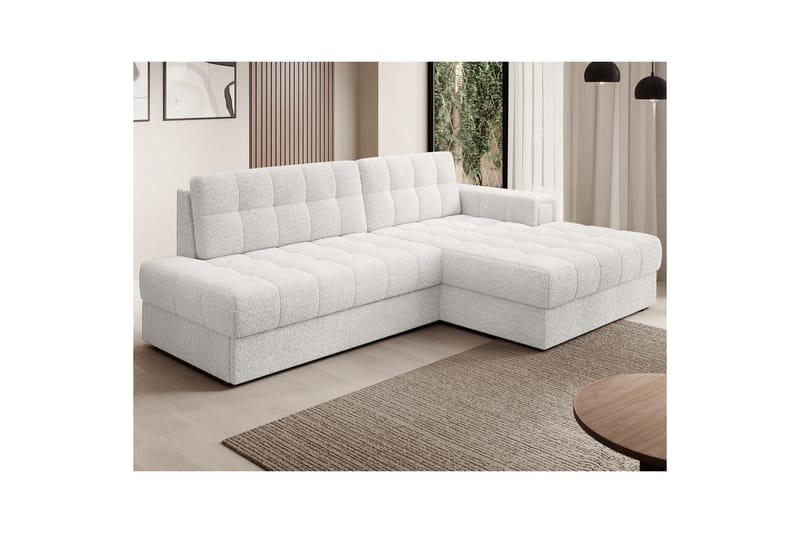Sektionssoffa Eltap Blezalt 240x150x82 cm - Royal 01, Vit, Höger - Möbler - Vardagsrum - Bäddsoffor