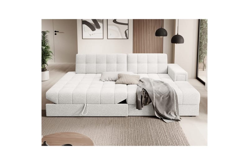 Sektionssoffa Eltap Blezalt 240x150x82 cm - Royal 01, Vit, Höger - Möbler - Vardagsrum - Bäddsoffor