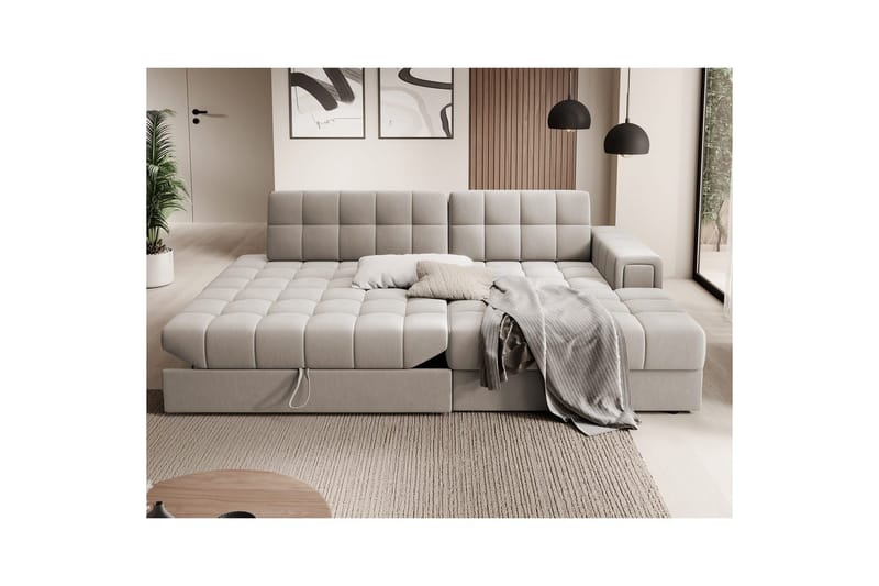 Sektionssoffa Eltap Blezalt 240x150x82 cm - Sola 18, Beige, Höger - Möbler - Vardagsrum - Bäddsoffor