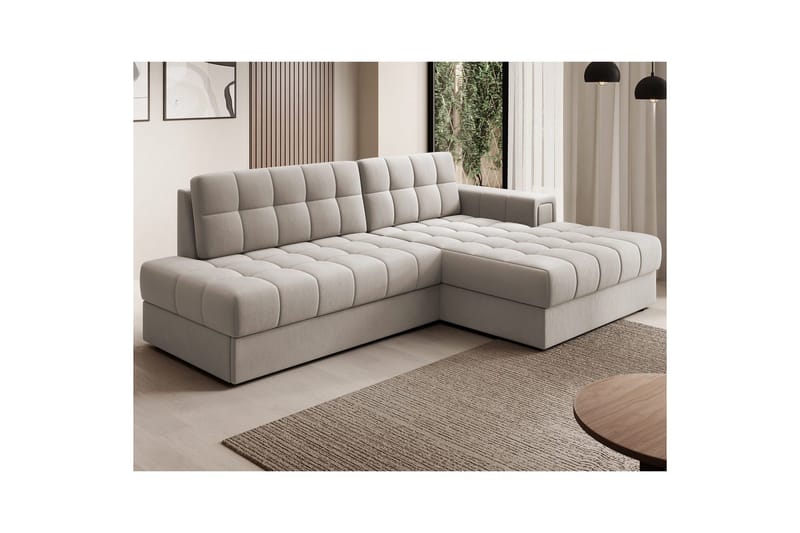 Sektionssoffa Eltap Blezalt 240x150x82 cm - Sola 18, Beige, Höger - Möbler - Vardagsrum - Bäddsoffor