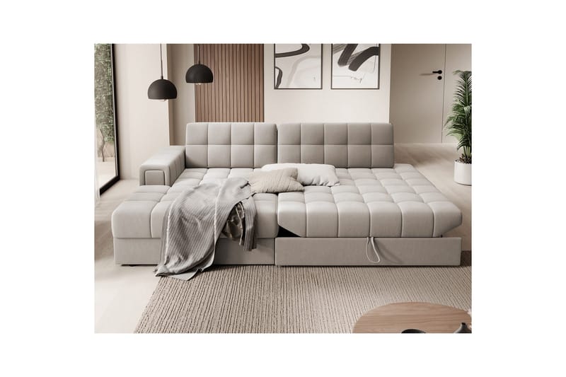Sektionssoffa Eltap Blezalt 240x150x82 cm - Sola 18, Beige, Vänster - Möbler - Vardagsrum - Bäddsoffor