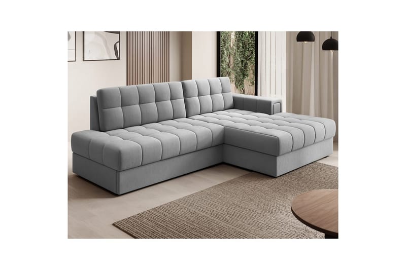 Sektionssoffa Eltap Blezalt 240x150x82 cm - Sola 4, Grå, Höger - Möbler - Vardagsrum - Bäddsoffor