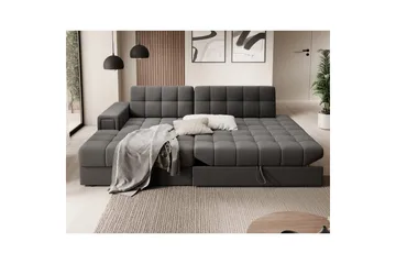 Sektionssoffa Eltap Blezalt 240x150x82 cm - Sola 6, Mörkgrå, Vänster - Möbler - Vardagsrum - Bäddsoffor
