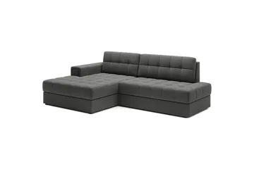 Sektionssoffa Eltap Blezalt 240x150x82 cm - Sola 6, Mörkgrå, Vänster - Möbler - Vardagsrum - Bäddsoffor