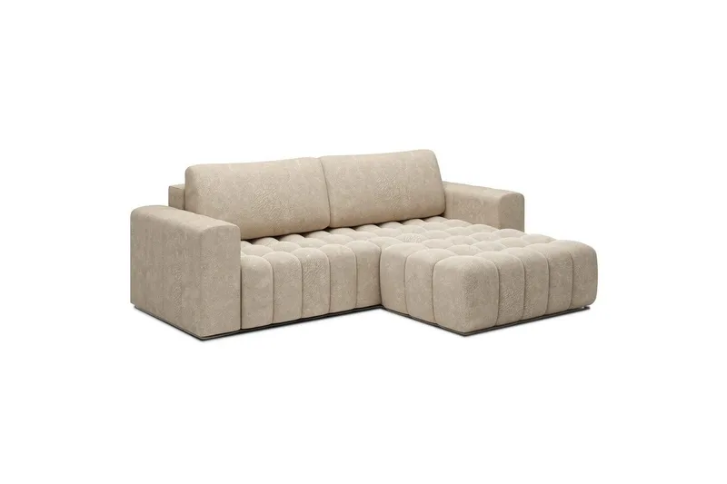 Sektionssoffa Eltap Bonett 250x175x92 cm - Dora 21 Beige, Höger - Möbler - Vardagsrum - Bäddsoffor