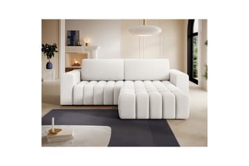Sektionssoffa Eltap Bonett 250x175x92 cm - Jaffray 01, Vit, Höger - Möbler - Vardagsrum - Bäddsoffor
