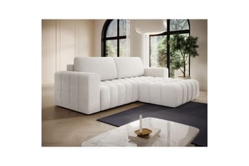 Sektionssoffa Eltap Bonett 250x175x92 cm - Jaffray 01, Vit, Höger - Möbler - Vardagsrum - Bäddsoffor