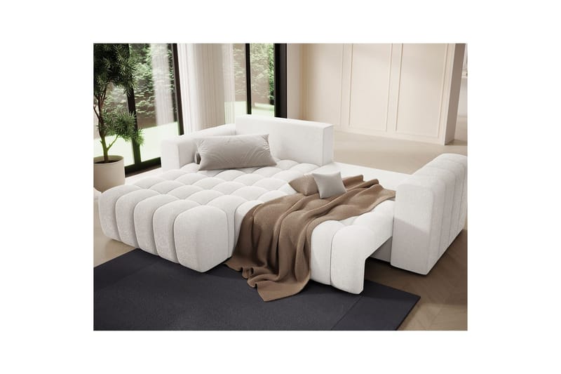 Sektionssoffa Eltap Bonett 250x175x92 cm - Jaffray 01, Vit, Vänster - Möbler - Vardagsrum - Bäddsoffor