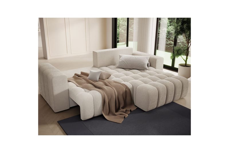 Sektionssoffa Eltap Bonett 250x175x92 cm - Jaffray 18, Beige, Höger - Möbler - Vardagsrum - Bäddsoffor