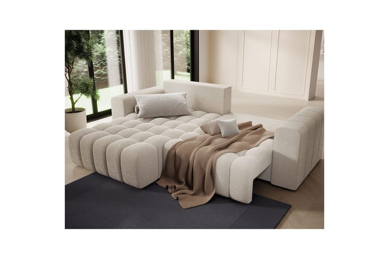 Sektionssoffa Eltap Bonett 250x175x92 cm - Jaffray 18, Beige, Vänster - Möbler - Vardagsrum - Bäddsoffor