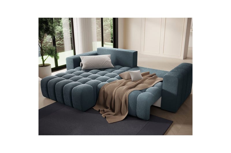 Sektionssoffa Eltap Bonett 250x175x92 cm - Jaffray 40, Blå, Vänster - Möbler - Vardagsrum - Bäddsoffor