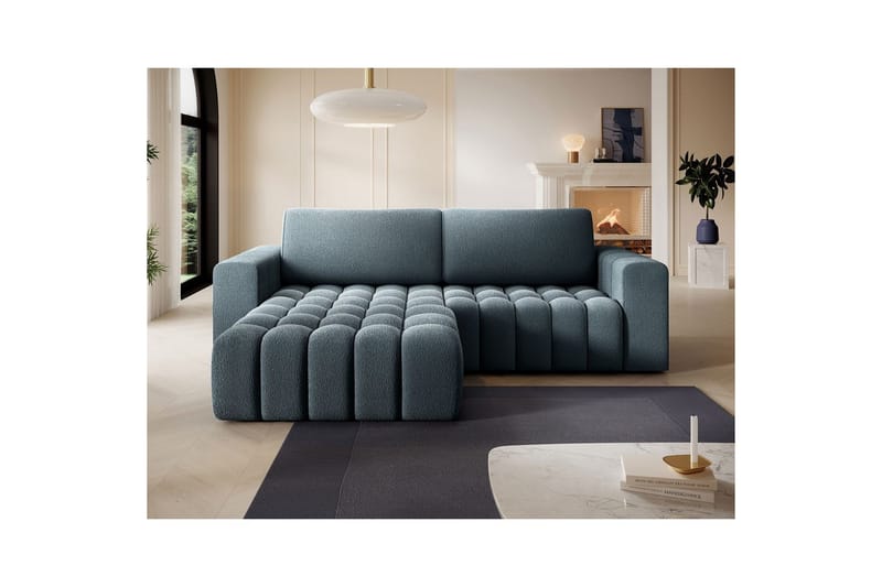 Sektionssoffa Eltap Bonett 250x175x92 cm - Jaffray 40, Blå, Vänster - Möbler - Vardagsrum - Bäddsoffor