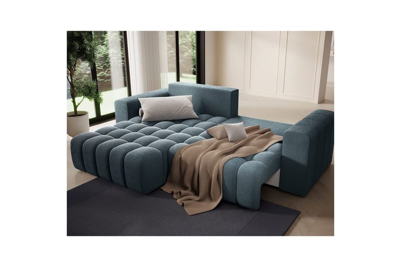Sektionssoffa Eltap Bonett 250x175x92 cm - Jaffray 40, Blå, Vänster - Möbler - Vardagsrum - Bäddsoffor