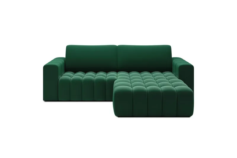 Sektionssoffa Eltap Bonett 250x175x92 cm - Kronos 19, Mörkgrön, Höger - Möbler - Vardagsrum - Bäddsoffor