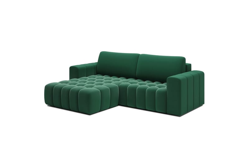 Sektionssoffa Eltap Bonett 250x175x92 cm - Kronos 19, Mörkgrön, Vänster - Möbler - Vardagsrum - Bäddsoffor