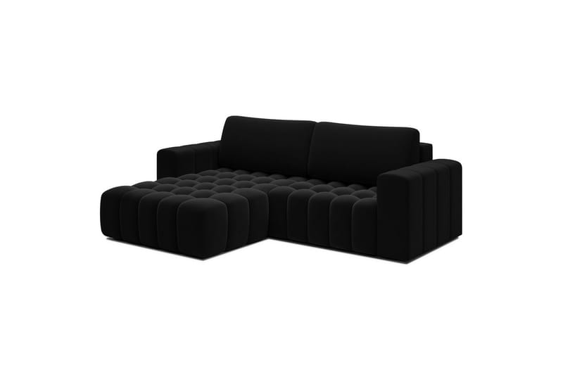 Sektionssoffa Eltap Bonett 250x175x92 cm - Matt Velvet 99, Blå, Vänster - Möbler - Vardagsrum - Bäddsoffor