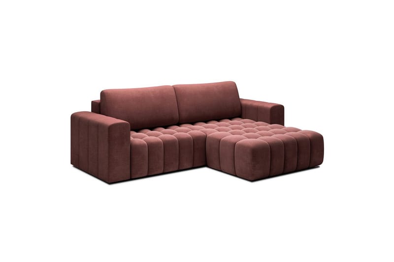 Sektionssoffa Eltap Bonett 250x175x92 cm - Monolith 63, Rosa, Höger - Möbler - Vardagsrum - Bäddsoffor
