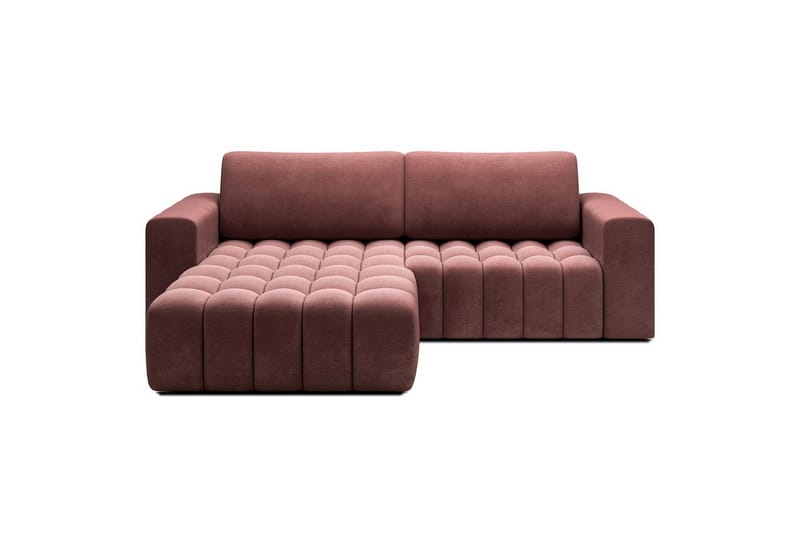 Sektionssoffa Eltap Bonett 250x175x92 cm - Monolith 63, Rosa, Vänster - Möbler - Vardagsrum - Bäddsoffor