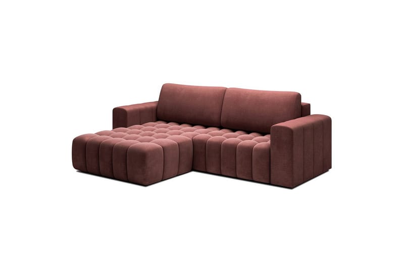 Sektionssoffa Eltap Bonett 250x175x92 cm - Monolith 63, Rosa, Vänster - Möbler - Vardagsrum - Bäddsoffor