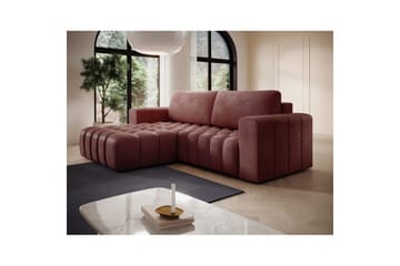 Sektionssoffa Eltap Bonett 250x175x92 cm - Monolith 63, Rosa, Vänster - Möbler - Vardagsrum - Bäddsoffor