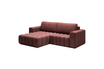 Sektionssoffa Eltap Bonett 250x175x92 cm - Monolith 63, Rosa, Vänster - Möbler - Vardagsrum - Bäddsoffor