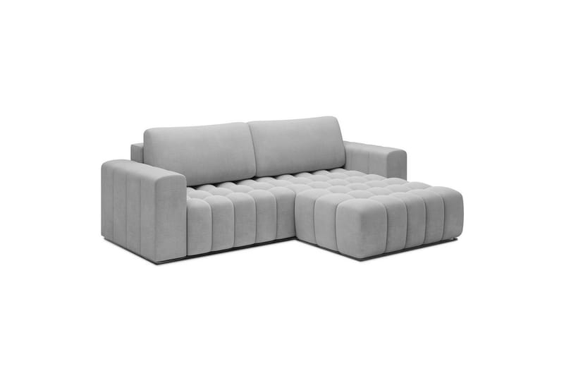 Sektionssoffa Eltap Bonett 250x175x92 cm - Monolith 84, Ljusgrå, Höger - Möbler - Vardagsrum - Bäddsoffor