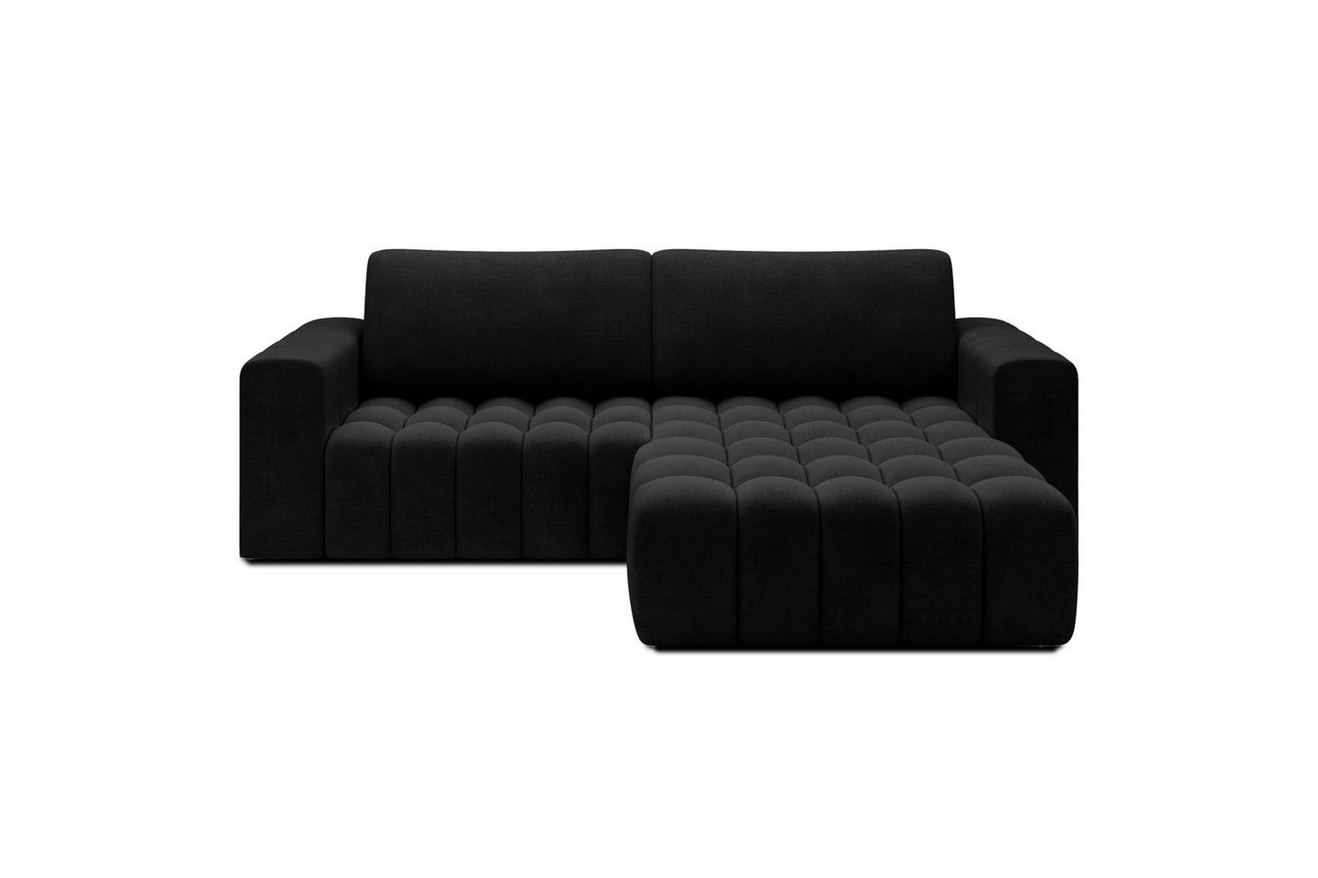 Sektionssoffa Eltap Bonett 250x175x92 cm - Monolith 97, M&ouml;rkgr&aring;, H&ouml;ger