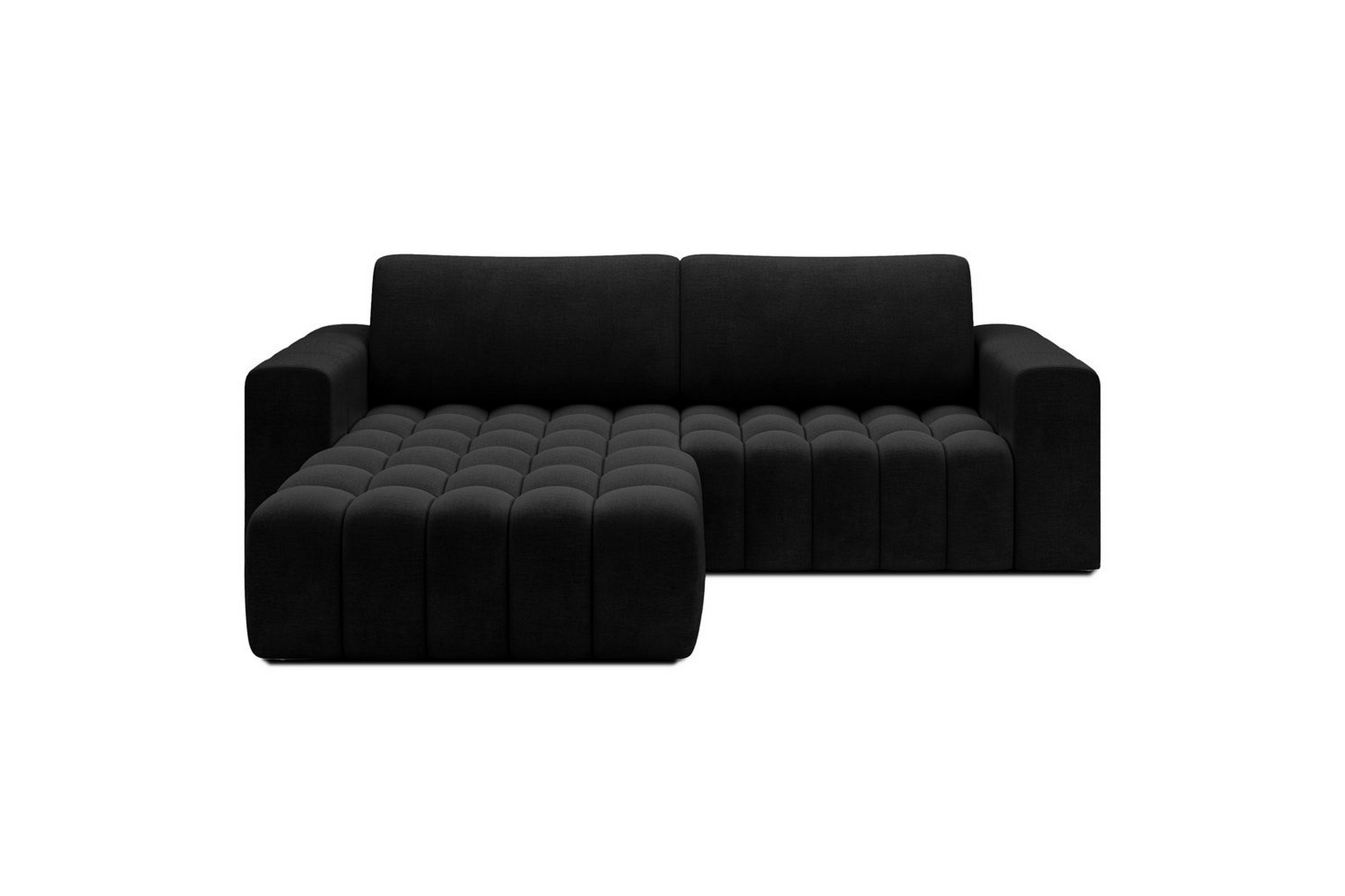 sektionssoffa eltap bonett 250x175x92 cm - monolith 97, mörkgrå, vänster