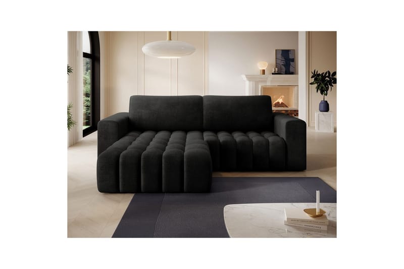 Sektionssoffa Eltap Bonett 250x175x92 cm - Monolith 97, Mörkgrå, V�änster - Möbler - Vardagsrum - Bäddsoffor