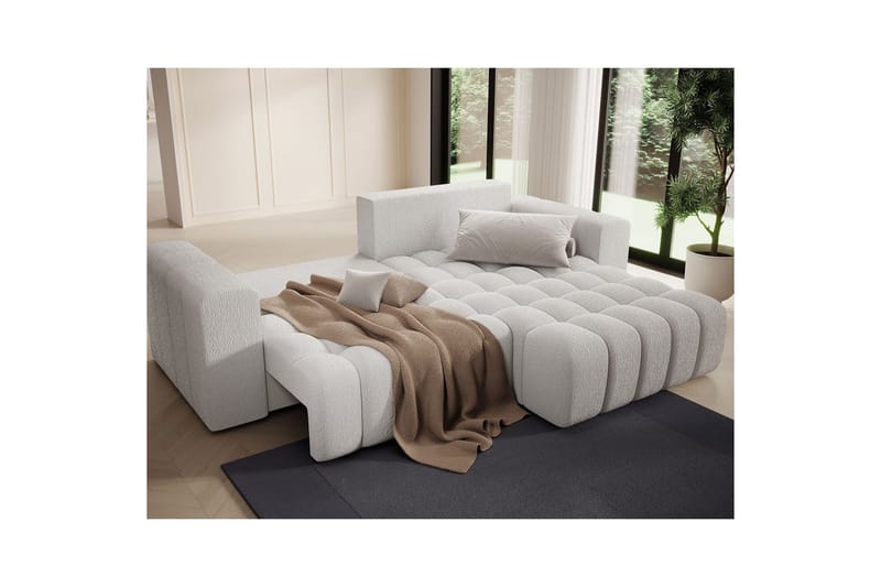 Sektionssoffa Eltap Bonett 250x175x92 cm - Royal 01, Vit, Höger - Möbler - Vardagsrum - Bäddsoffor