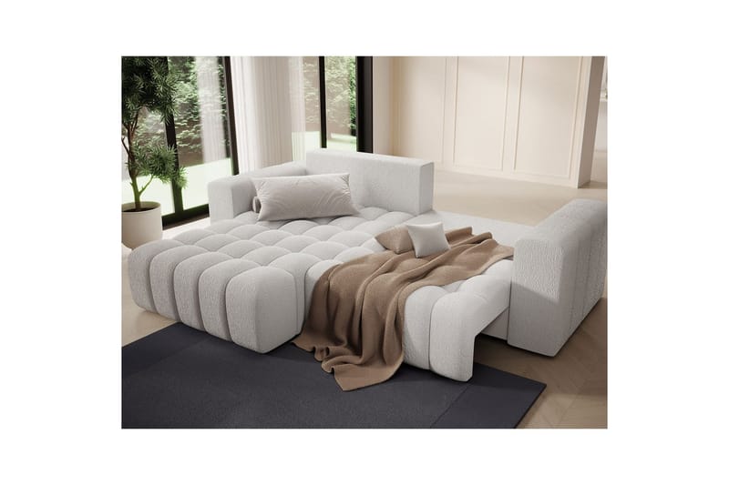 Sektionssoffa Eltap Bonett 250x175x92 cm - Royal 01, Vit, Vänster - Möbler - Vardagsrum - Bäddsoffor